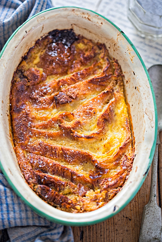 Bread and butter pudding recept