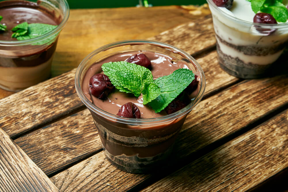 Cheesecake chocolade trifle met alcohol